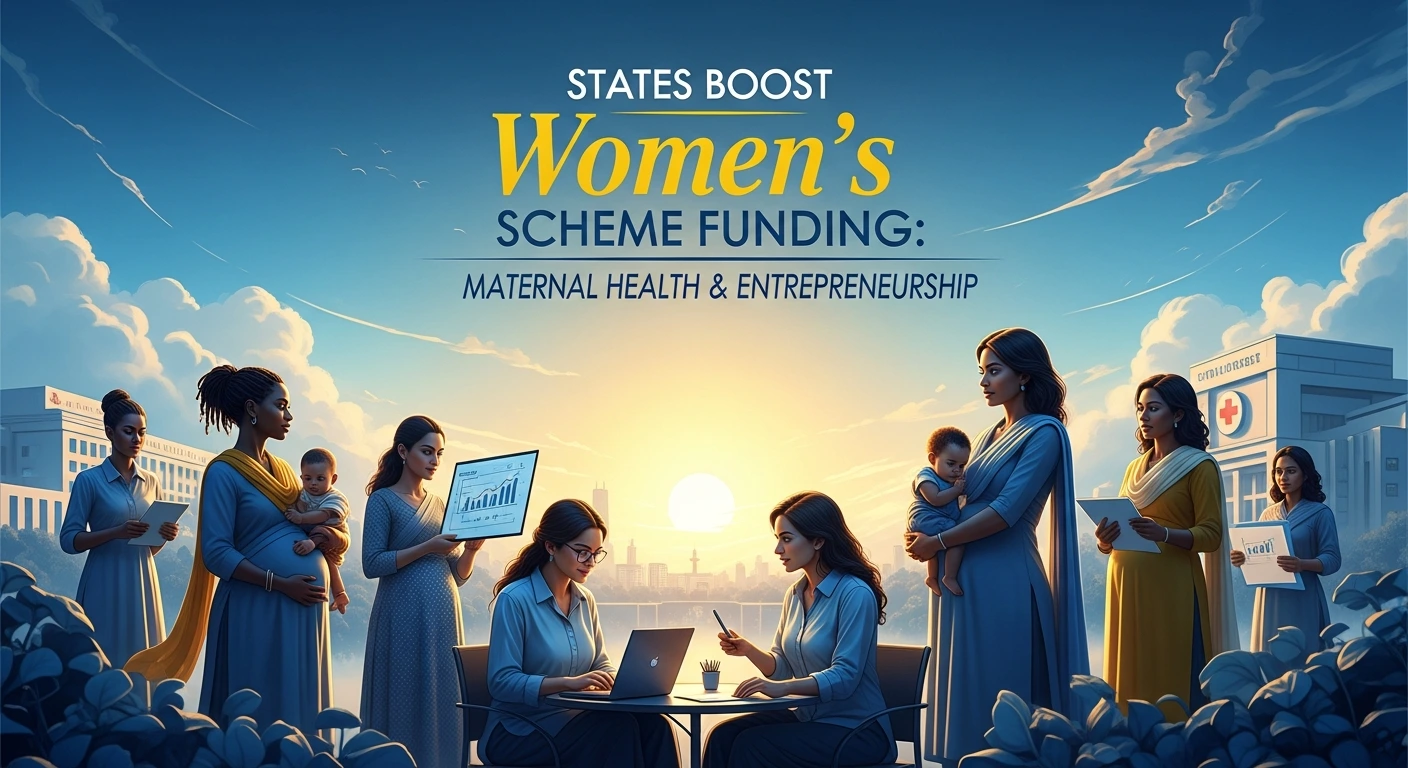 States Boost Women’s Welfare, Financial Aid, Health — visual summary for Growing Bharat article